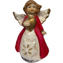 İki Cadı Tasarım Melek Kartanesi Detaylı Polyester Dekoratif Obje