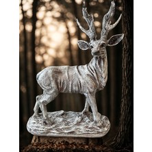 İki Cadı Tasarım Büyük Ayakta Duran Geyik Dekoratif Polyester Obje