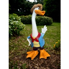 İki Cadı Tasarım Büyük Boy Bay Ördek Figürü | Dekoratif Polyester Obje