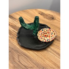 İki Cadı Tasarım Seramik Kahvaltı Tabağı