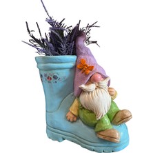 İki Cadı Tasarım Cüce Detaylı Bot Polyester Obje, 39CM x 32CM