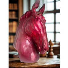 İki Cadı Tasarım At Büst Dekoratif Polyester Obje