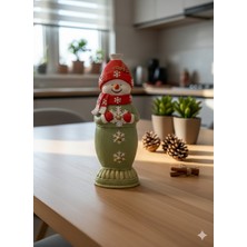 İki Cadı Tasarım Kardanadam Sevimli Büst Polyester Dekoratif Obje, 26 x 10 x 7 cm