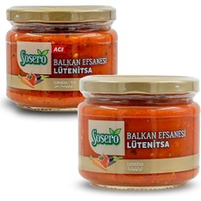 Sosero Lütenitsa Balkan Sosu 300 gr & Lütenitsa Balkan Sosu Acı 300 gr (Ikisi Bir Arada)