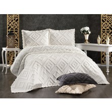 Danteel Home Olive Iskandinav Yatak Örtüsü (Krem)