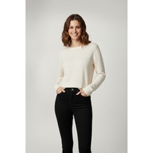 Wekame Kadın Bisiklet Yaka Yumuşak Triko Kazak