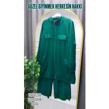 Nisa Butik Giyim Taşlı Ikili Takım