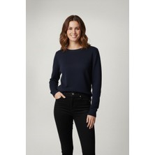 Wekame Kadın Bisiklet Yaka Yumuşak Triko Kazak