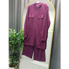 Nisa Butik Giyim Taşlı Ikili Takım