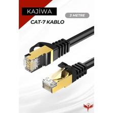 Kajiwa Cat7 3 Metre Ethernet Kablosu 10GBPS Premium Internet Lan Kablo 3mt