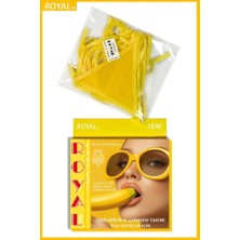 Amora Secret Özel Tasarım  Fantezı Tüketılebılen Yenılebılır Muz Aromalı Iç Çamaşırı Takımı