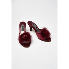 Miss Ayza G&c Boncuk Tüylü Çeyiz Terliği 125