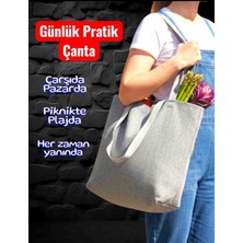 Vulli Kadın Askılı Kol Çantası Ultra Dayanıklı Fermuarsız Günlük Alışveriş Çantası