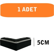 Homdep Kanepe Koltuk Tv Ünitesi Konsol Yükseltme L Model Plastik Ayak Siyah 5cm 1 Adet