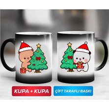 KEMAL İLHAN ' Yıl Başı Temalı ' Bubu Dudu Porselen Kupa Bardak (Çiftli)