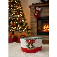 Sarda Yılbaşı Temalı SEPET,YÜKSEKLİK14 cm Genişlik 22CM