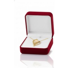 Çekirdek Jewelry 925 Ayar Gümüş Kalbimin Gülü Kolye