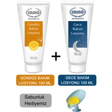 Ersağ Gündüz Bakım Losyonu-Gece Bakım Losyonu 100 ml + (Sabunluk Hediyemiz) 141-21