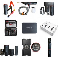 Ghospro Modüler Araç Bakım Seti – 15.000 Mah Tek Batarya | Süpürge - Kompresör - Yıkama | Kablosuz Şarjlı