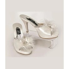 Miss Ayza G&c 145 Taş Tüylü Platform Gelin Terliği