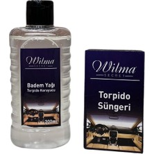 Wilma Secret Torpido Koruyucu 2 Li Bakım Seti - Badem Yağı ve Torpido Süngeri (4 Adet)