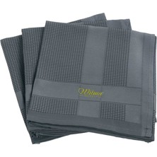 Wilma Lotus Mikrofiber Bez 60×40 3 Lü Set Antrasit  (4 Adet)