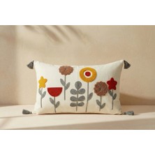Shopyteks Yıldız Bohem Punch Nakışlı Dikdörtgen Kırlent Kılıfı (Iç Dolgusuz)