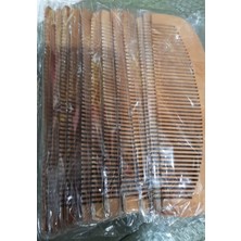 Costurera Ahşap Tarak 12'li Paket Dar Dişli Oval