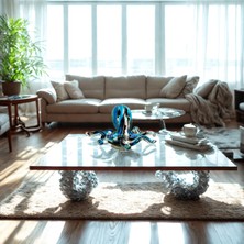 Rakun Home Murano Cam Ahtapot Figürü | Üfleme Cam Tekniğiyle El Yapımı Dekoratif Obje