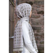 Vissona Kadın Lüks Medine Ipeği Şal Küf Yeşili