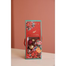Kharzita Yılbaşı Kutusunda Trüf Dolgulu (Karamel, Fındık Ezmesi, Kakao) Çikolata 220GR