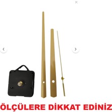 Cnr Shop Saat Makinesi, 16 mm Şaft, Akar Sessiz Duvar Saati Mekanizması,akrep-Yelkovan-Saniye-(Askılı)