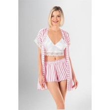 Arias Closet 3'lü Şort Takımı Desenli