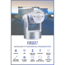Fy7 Apollon Bataryalı Projeksiyon Cihazı Taşınabilir 4K Destekli 1080P Android Sistemli Projektör F7