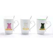 Costurera Ayıcık Tasarımlı Porselen Kupa Bardak ALK1279 Dekoratif Hediyelik