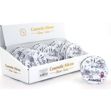 Costurera Taşlı Istanbul Tasarımı El Aynası Ince