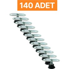 Homdep Masa Sandalye Dolap Sehpa Ayarlanabilir Yükseltme Ayağı M8 Siyah Rotil Ayak 140 Adet