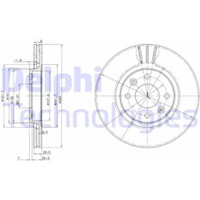 Delphi Delphı BG2448 - Ön Fren Aynası R21 89 94 2.0ie 2.1 D Turbo 264.5X20.5X4DELİK