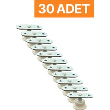 Homdep Nescamuse Masa Sandalye Dolap Sehpa Ayarlanabilir Yükseltme Ayağı M8 Beyaz Rotil Ayak 30 Adet