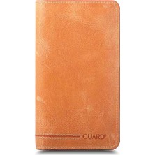 Guard Plus Telefon Girişli Antik Sarı Deri Unisex Cüzdan