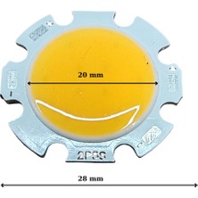 Powerr Led Aydınlatma 12VOLT 5WATT 350MA 3000K Günışığı Cob LED