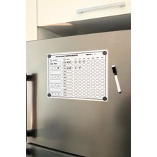 Caps Office Haftalık Ilaç Tüketim Takipçisi - Buzdolabı Üstü Magnetli Planlayıcı