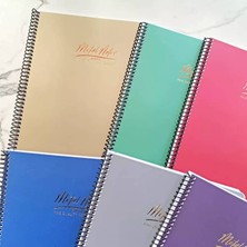 Gıpta Metal Notes Spiralli Pp Kapak Defter 17X24 cm 100 Yp Çizgili