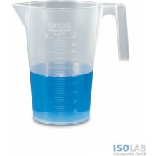 Isolab Beher - Polipropilen - Kısa Form - Kulplu - Kabartma Skala - 500ml
