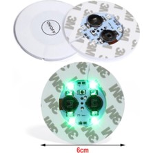 Powerr Led Aydınlatma 5 Adet LED Işıklı Bardak ve Şişe Altlığı 6500K Beyaz