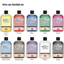 Artdeco Akrilik Boya 500 Ml. 10 Renk Set