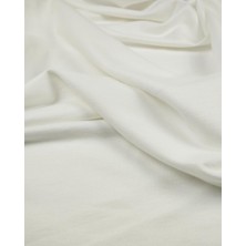 Kumaş Parça Ekru Renkte Iki Ip Penye Kumaş En: 185 cm