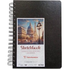 Clairefontaine Sketchbook Sert Kapak Spiralli Eskiz Defteri 120 gr 100 Yp A5