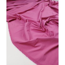 Kumaş Parça Şeker Pembesi Renkte Pamuklu Dokuma En: 140 cm