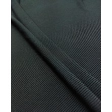 Kumaş Parça Tek En Siyah Renkte Kaşkorse Jarse En: 95 cm